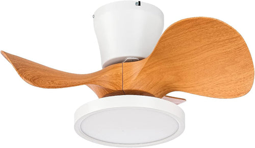 Quiet Ceiling Fan with LED Light 22 Inch Large Air Volume Remote