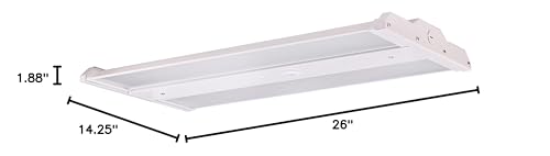 Nuvo 65/641R1 2Ft LED Adjustable Linear High Bay Shop Light, 120-277V, 110W, White