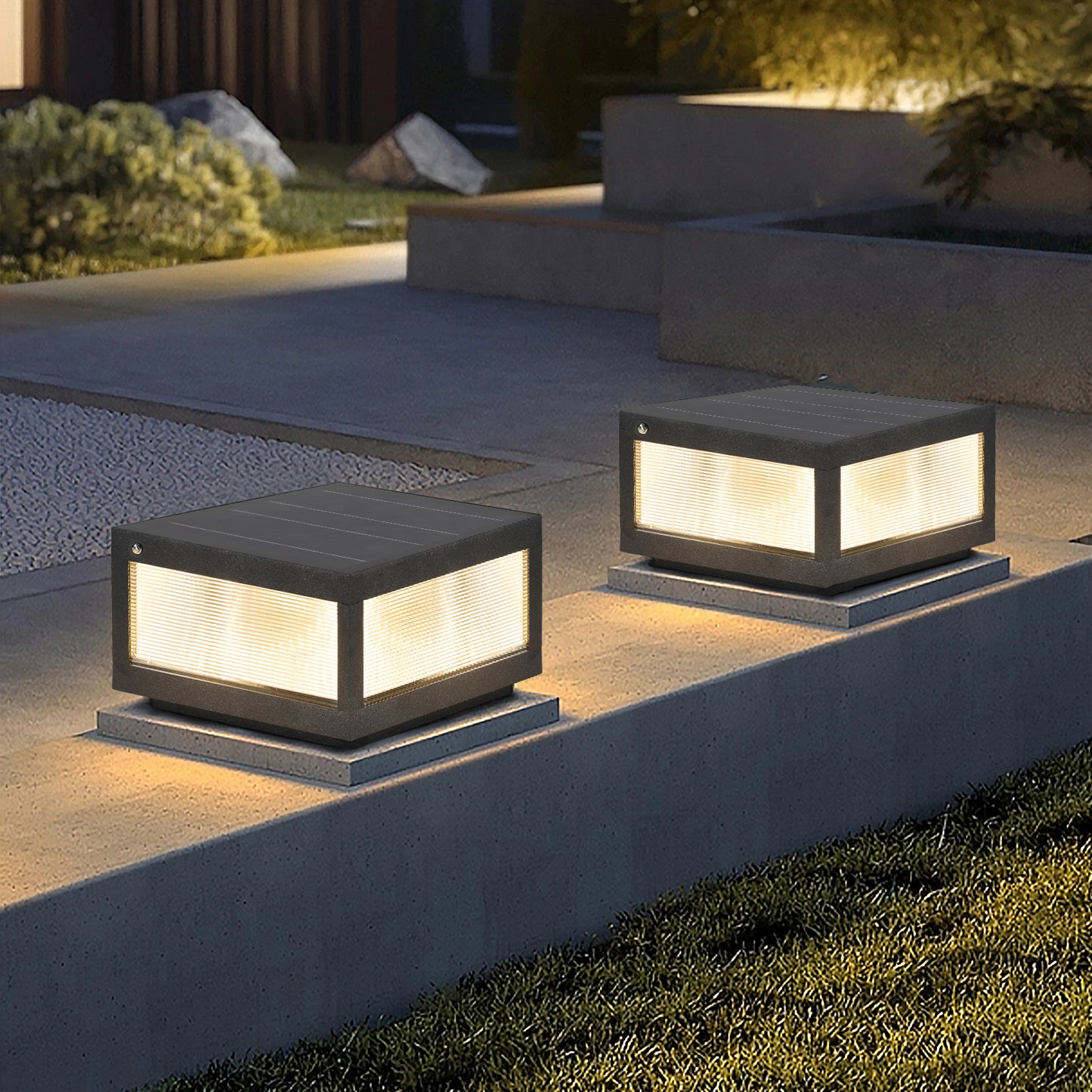 Solar Wall Lamp With Dimmable LED Aluminium