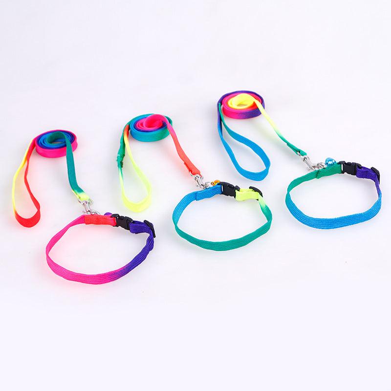 Rainbow Round Cat Leash And Dog Chain-4