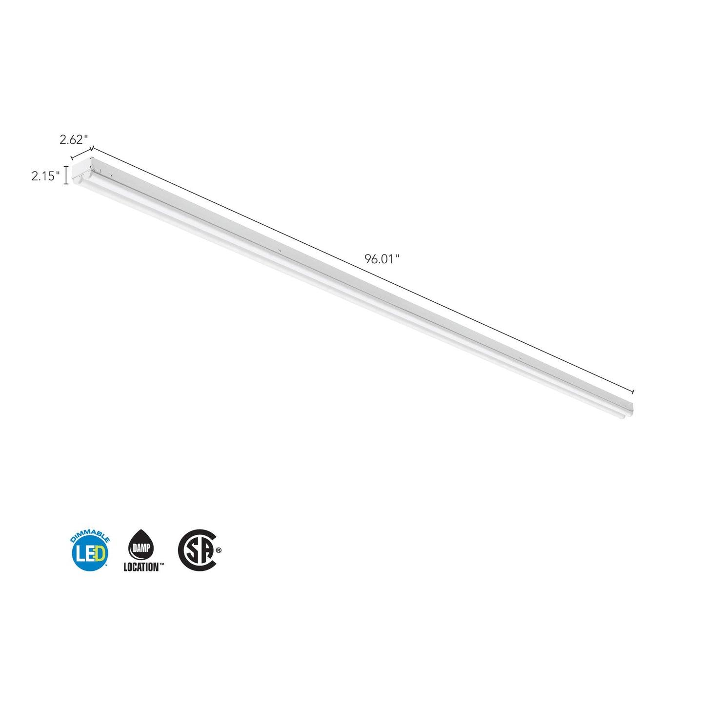 Lithonia Lighting MNSL L46 1LL MVOLT 40K 80CRI M6 White LED Strip Light, MVOLT, 4-Foot, 1-Light