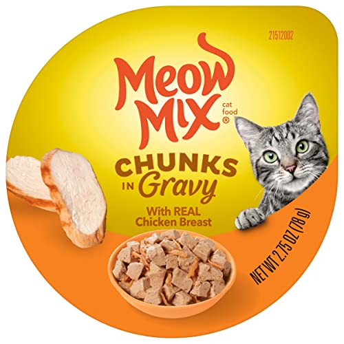 Meow Mix Seafood Selects Wet Cat Food Variety Pack, 2.75 Ounce Cups (Pack of 24)