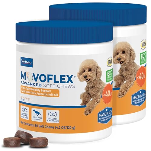 Advanced Soft Chews Hip Joint Support Supplement for Large Dogs- 60 Count by Virbac