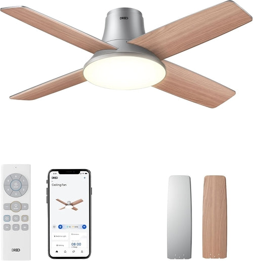 Ceiling Fans with Lights, 12 Speeds & 3 Fan Modes, Quiet DC Motor, Low