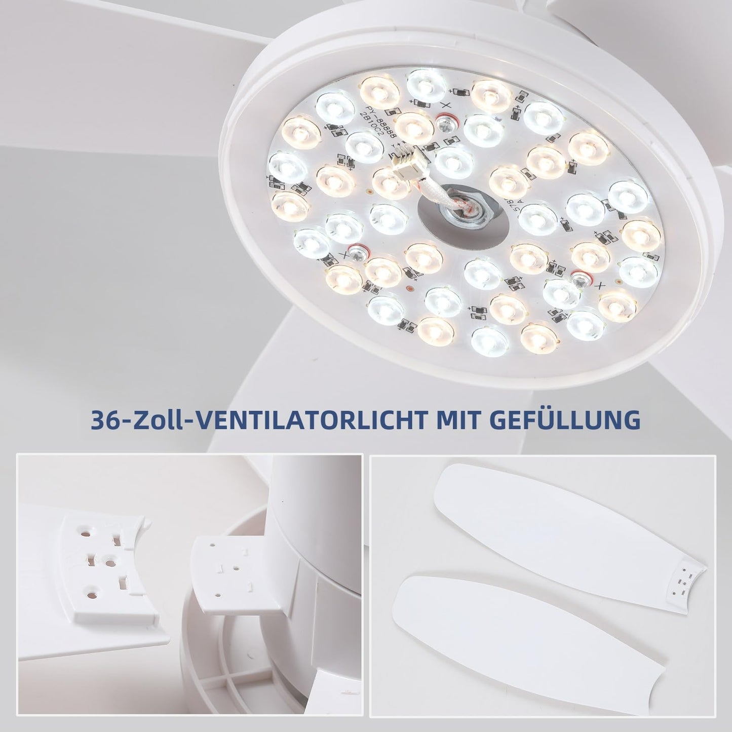 Ceiling Fans with Lights-36 Low Profile Ceiling Fan with Light and Remote/APP Control,Flush Mount,DC Reversible,LED Dimmable Blakc Ceiling Fans for Bedroom,Indoor/Outdoor Patio Use