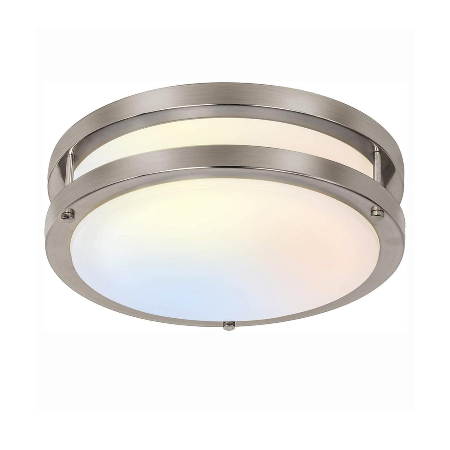 13 inch Flush Mount LED Ceiling Light Fixture, 2700K/3000K/3500K/4000K/5000K Adjustable Ceiling Lights, Oil Rubbed Bronze Saturn Dimmable Lighting for Hallway Bathroom Kitchen or Stairwell, ETL Listed