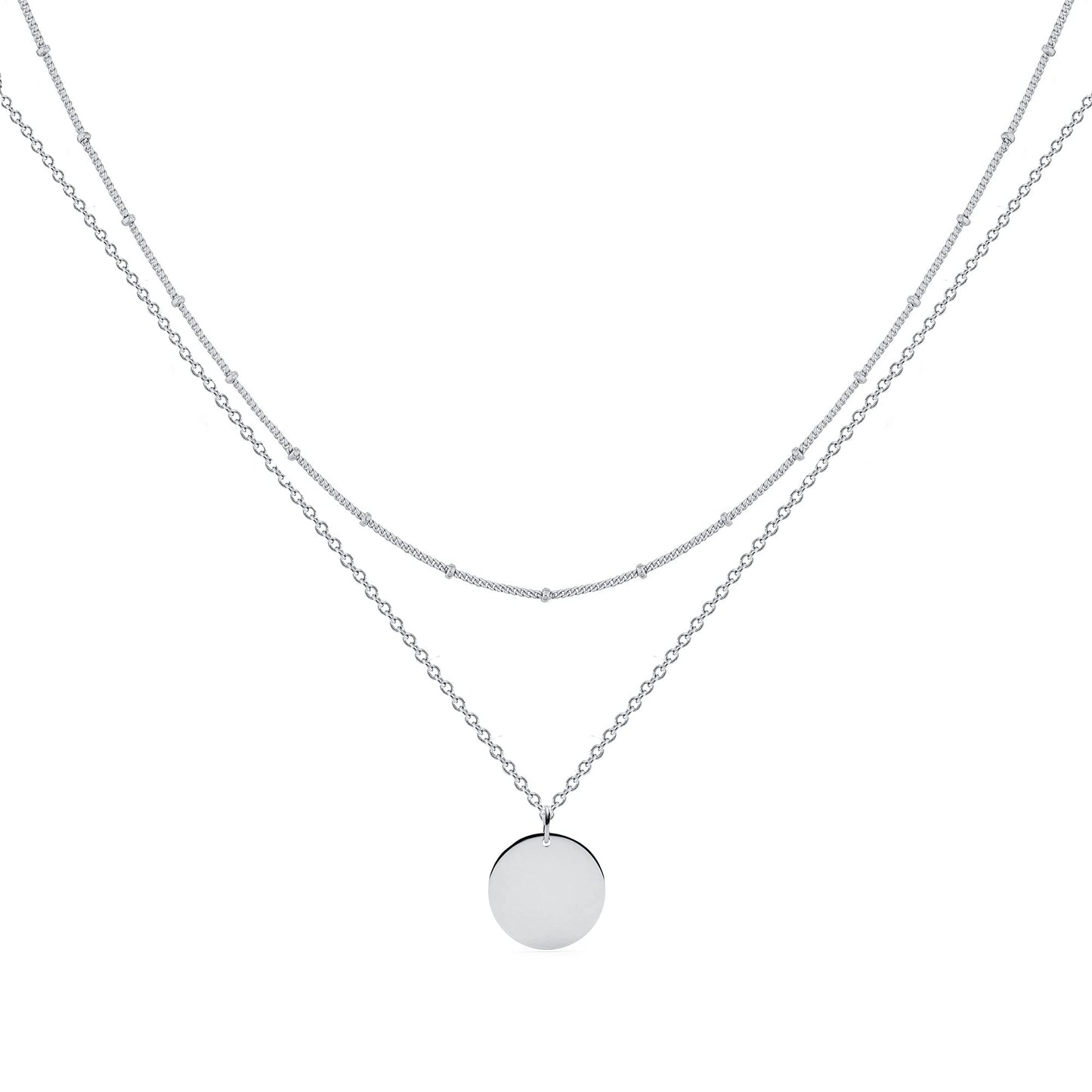 MEVECCO Layered Heart Necklace Pendant Handmade 18k Gold Plated Dainty Gold Choker Arrow Bar Layering Long Necklace for Women