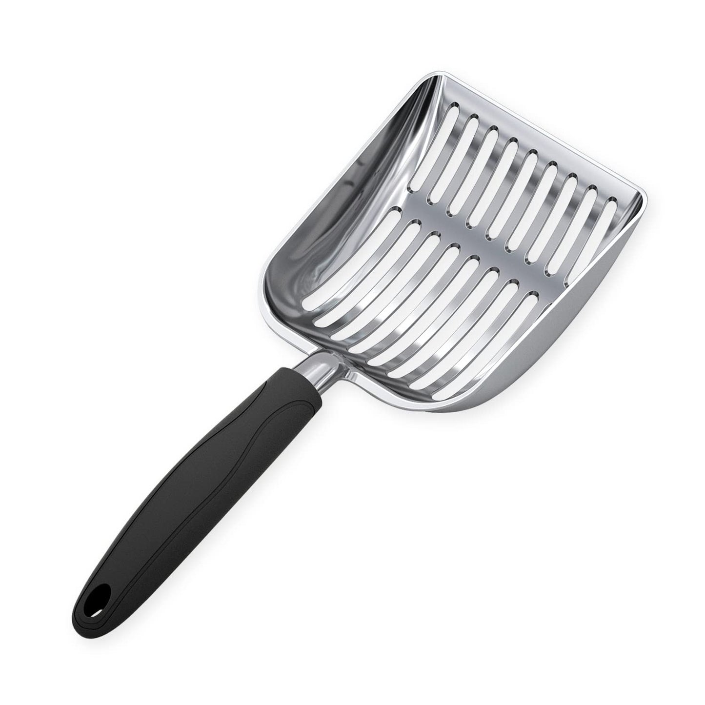 WePet Cat Litter Scoop, Aluminum Alloy Sifter, Kitty Metal Scooper, Deep Shovel, Long Handle, Poop Sifting, Kitten Pooper Lifter, Durable, Heavy Duty, for Litter Box