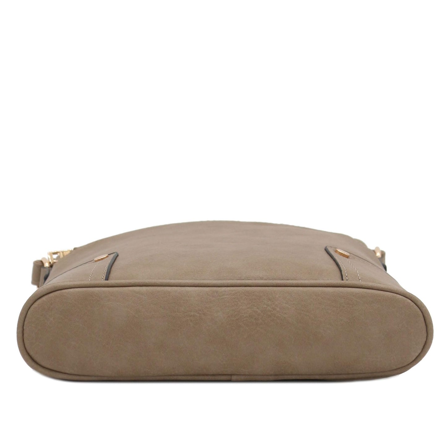 ALYSSA Triple Zip Pocket Large Crossbody Bag