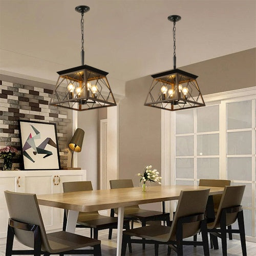 Farmhouse Chandelier 4 Lights Vintage Antique Chandelier Lamps -no Bulbs