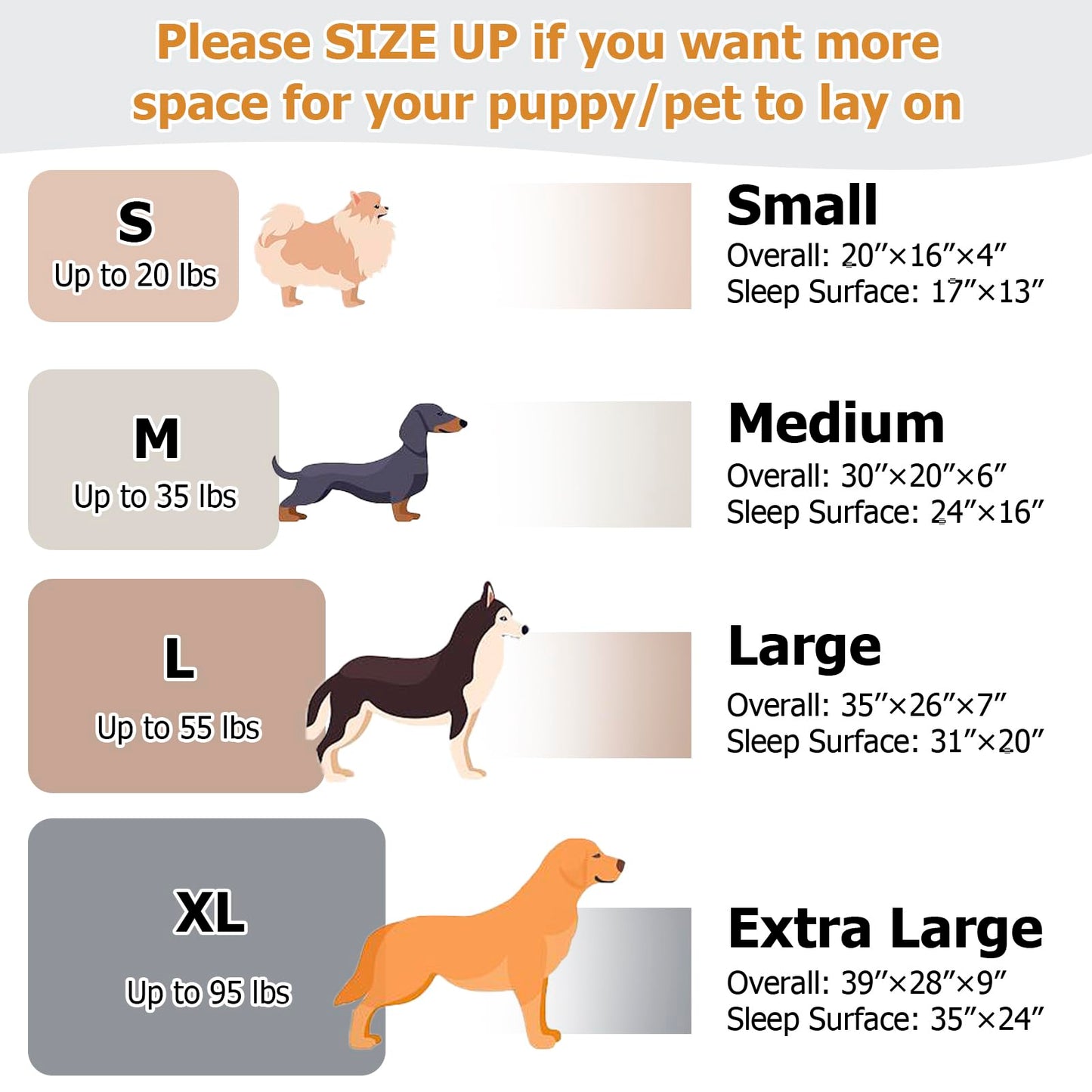 Orthopedic Memory Foam Dog Beds for Medium Dogs Waterproof Durable Dog Pet Bed Comfy Dog Couch Bed with Washable Removable Cover Bolster Kennel Pad for Dogs Up to 35lbs (M,30"x20"x6")