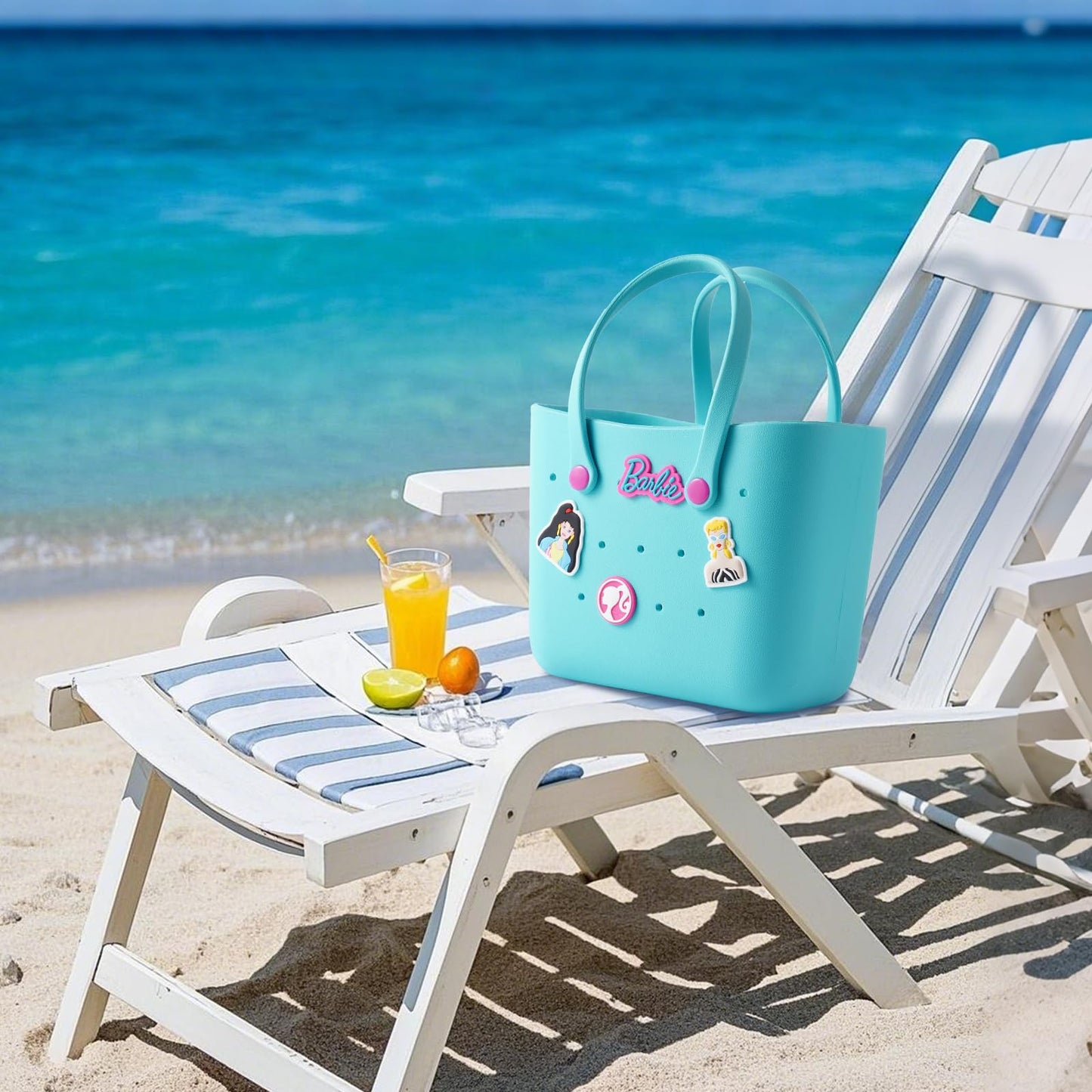 MINISO Barbie Lunch Bag For Women Lunch Tote Bag Cute With Handle Bento Bags Barbie Daylight Shiny Series