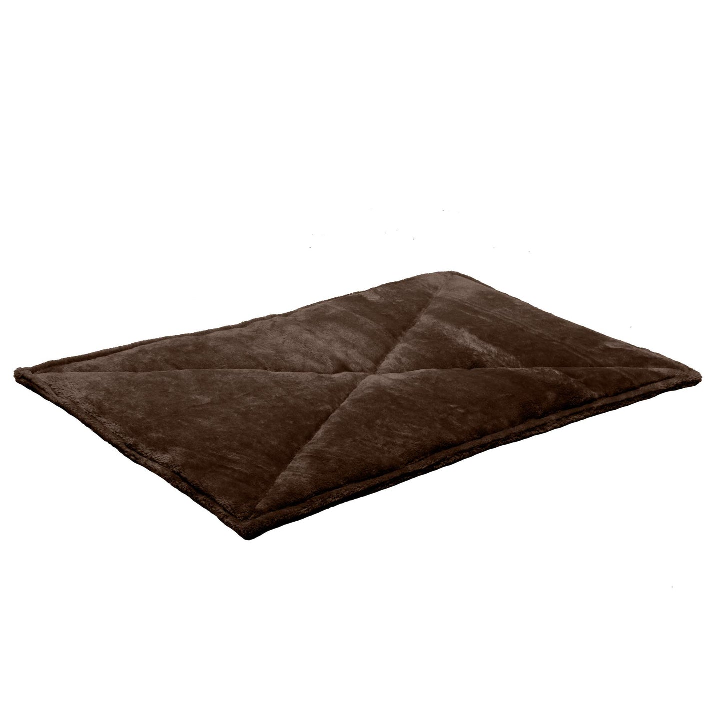Furhaven ThermaNAP Self-Warming Cat Bed for Indoor Cats & Small Dogs, Washable & Reflects Body Heat - Quilted Faux Fur Reflective Bed Mat - Gray, Small