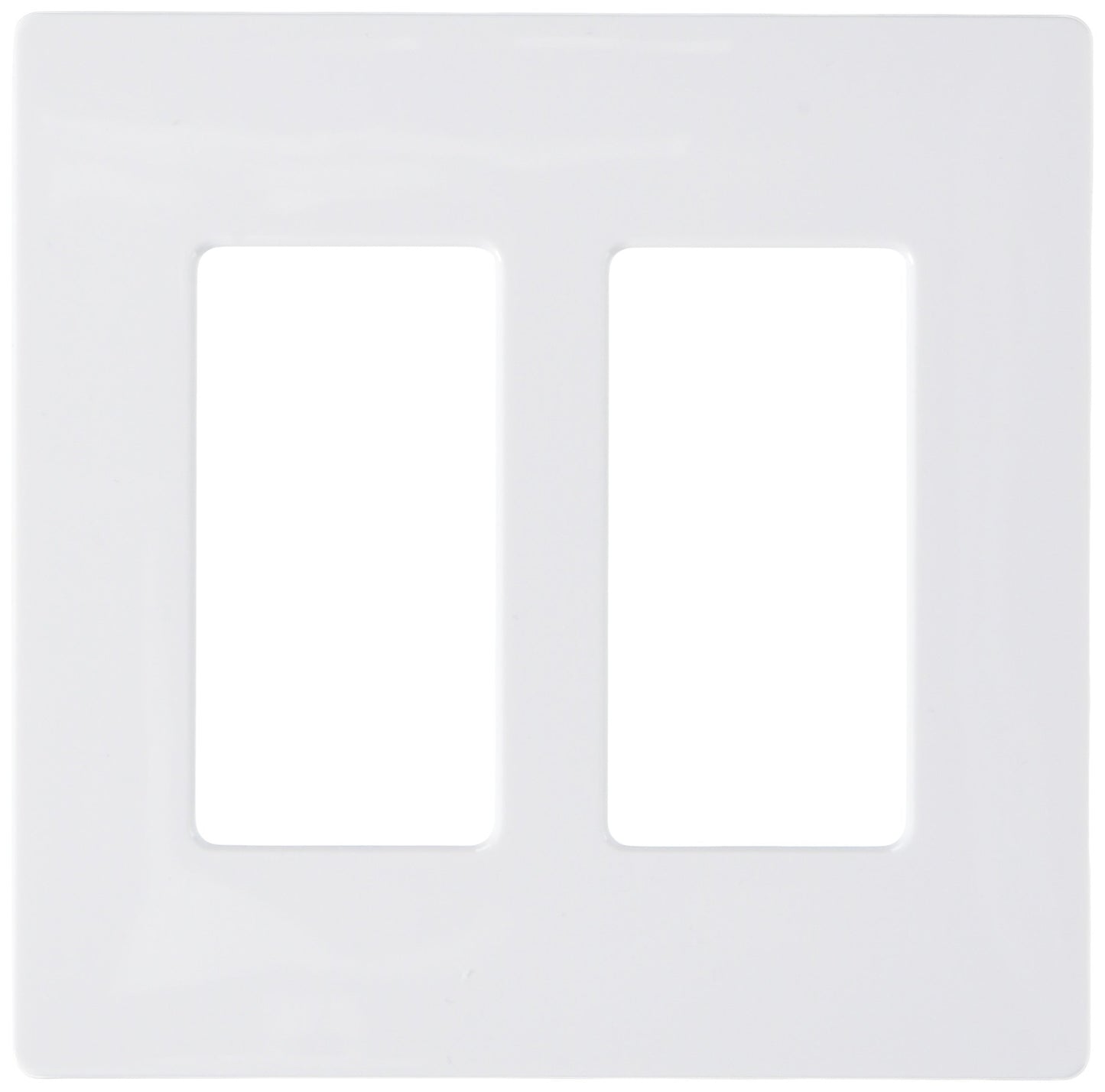 Lutron Claro 2 Gang Decorator/Rocker Wallplate, Gloss, Gray (1-Pack) | CW-2-GR