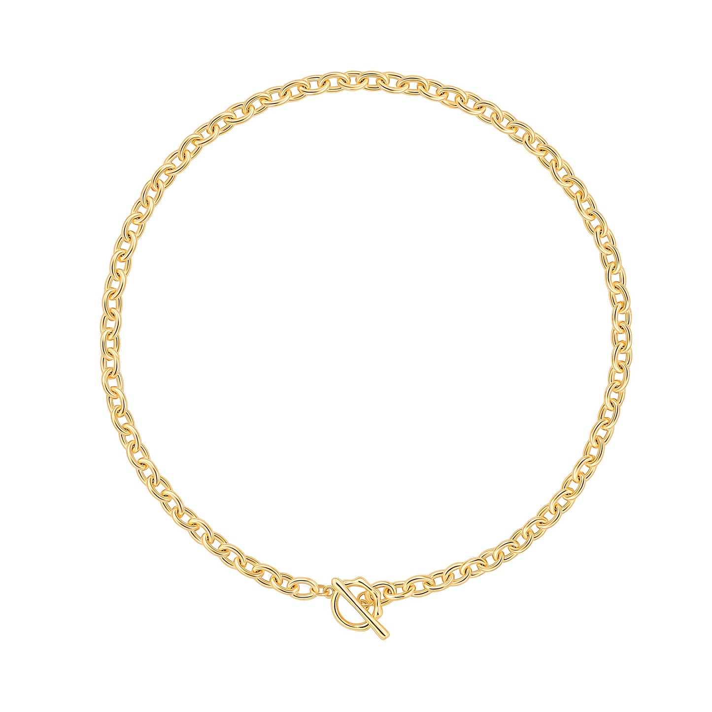 Aobei Pearl 18K Gold Paperclip Chain Choker Satellite Chain Biwa Pearl Pendant Necklace Dainty Jewelry for Women