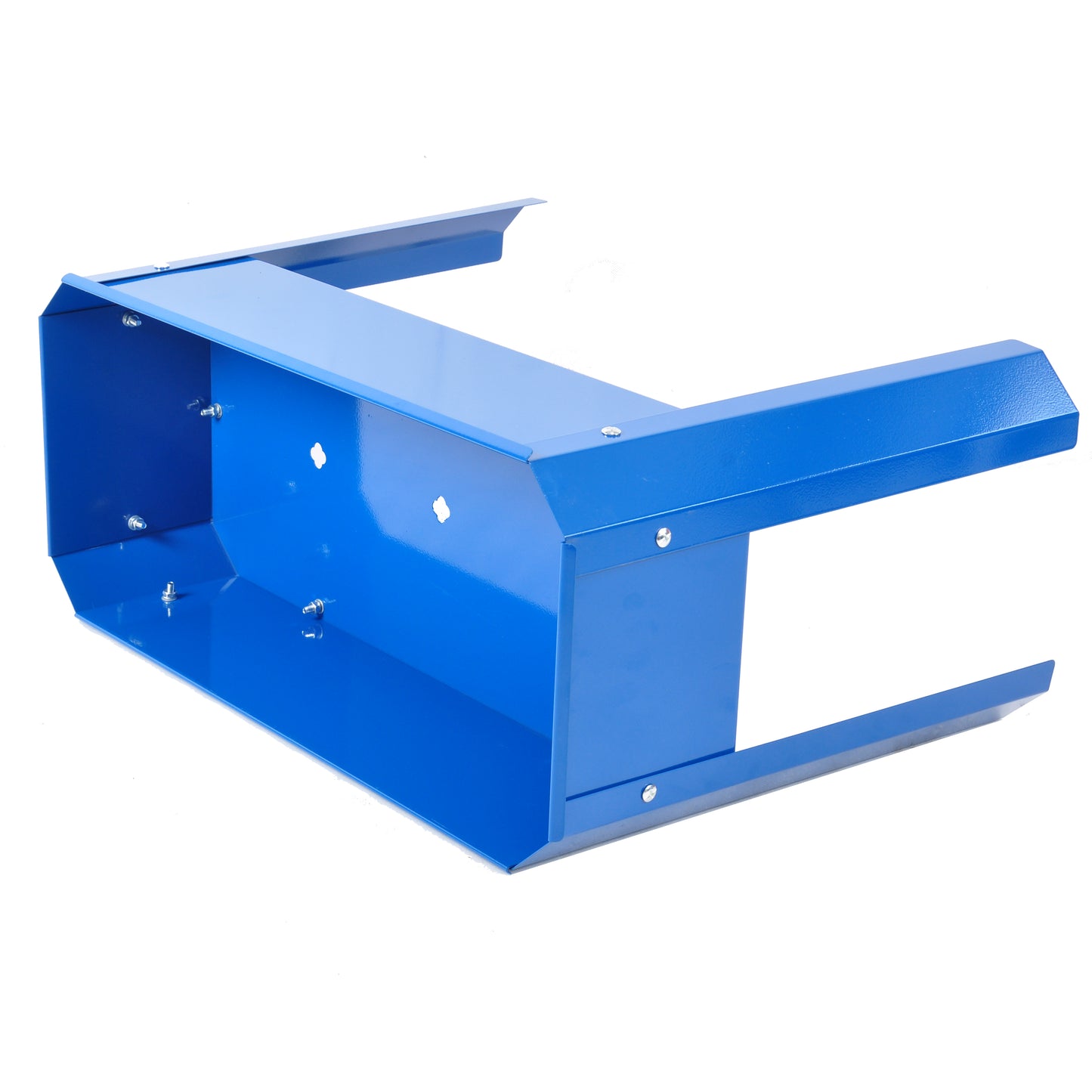 Elevated garden bed metal elevated outdoor flowerpot box suitable for backyard and terrace large flowerpot flower(Blue*2)