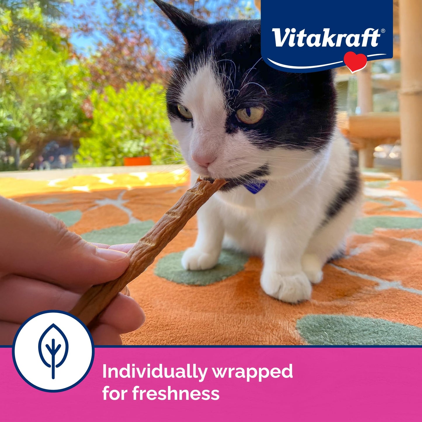Vitakraft PurrSticks Meaty Cat Sticks - Chicken - Segmented and Breakable Meatstick - Deliciously Tender