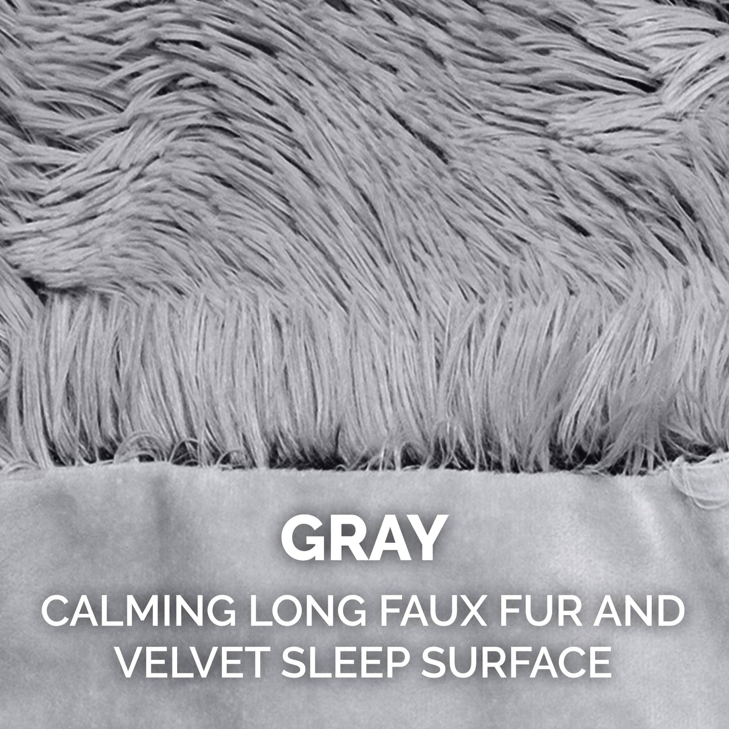 Furhaven - Manta impermeable y lavable para perros y gatos de interior, hecha en piel sintética de pelo largo sintético y terciopelo en color madera, XL, gris niebla