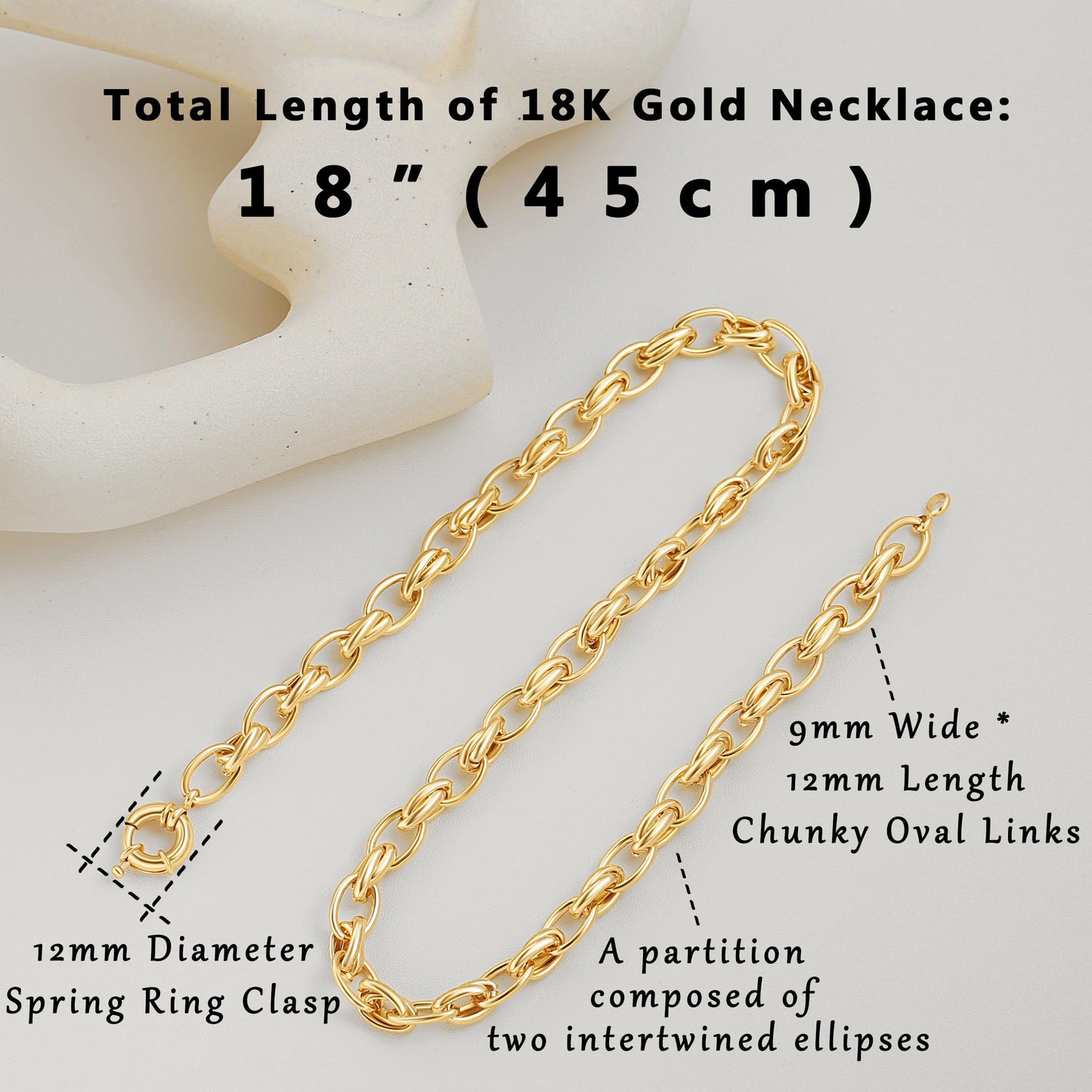 Aobei Pearl 18K Gold Paperclip Chain Choker Satellite Chain Biwa Pearl Pendant Necklace Dainty Jewelry for Women