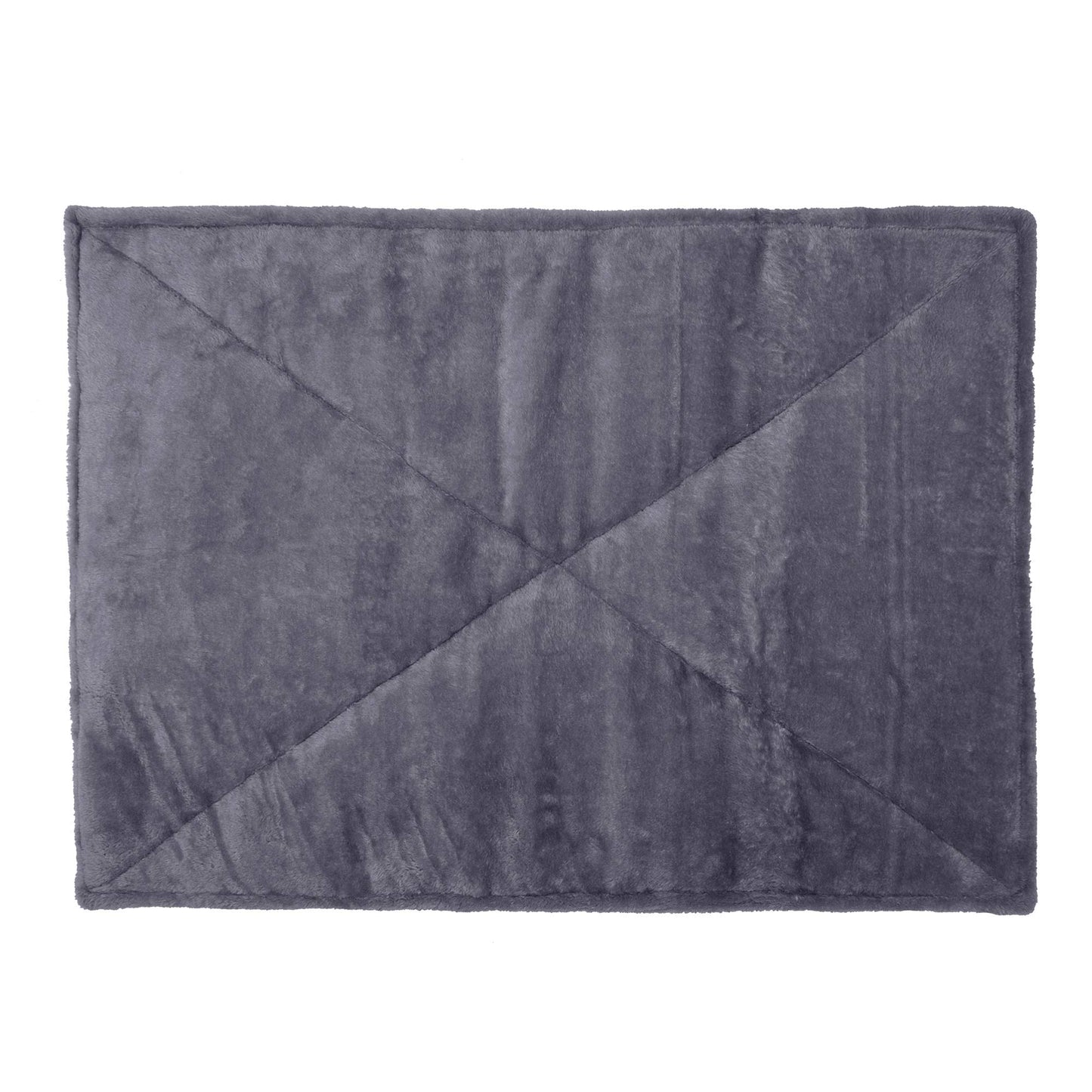 Furhaven ThermaNAP Self-Warming Cat Bed for Indoor Cats & Small Dogs, Washable & Reflects Body Heat - Quilted Faux Fur Reflective Bed Mat - Gray, Small