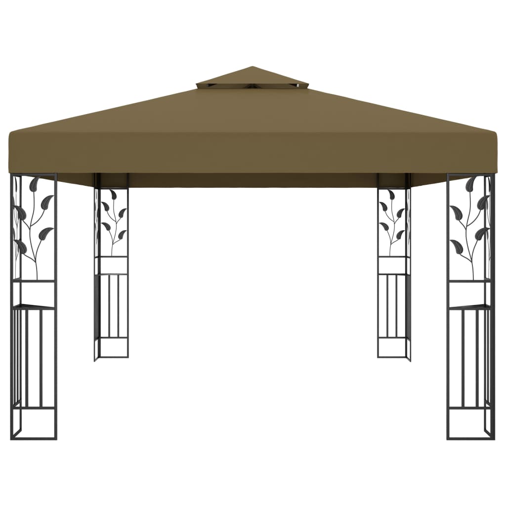 vidaXL Gazebo Pop up Canopy Party Tent Patio Pavilion Shade with Double Roof-4