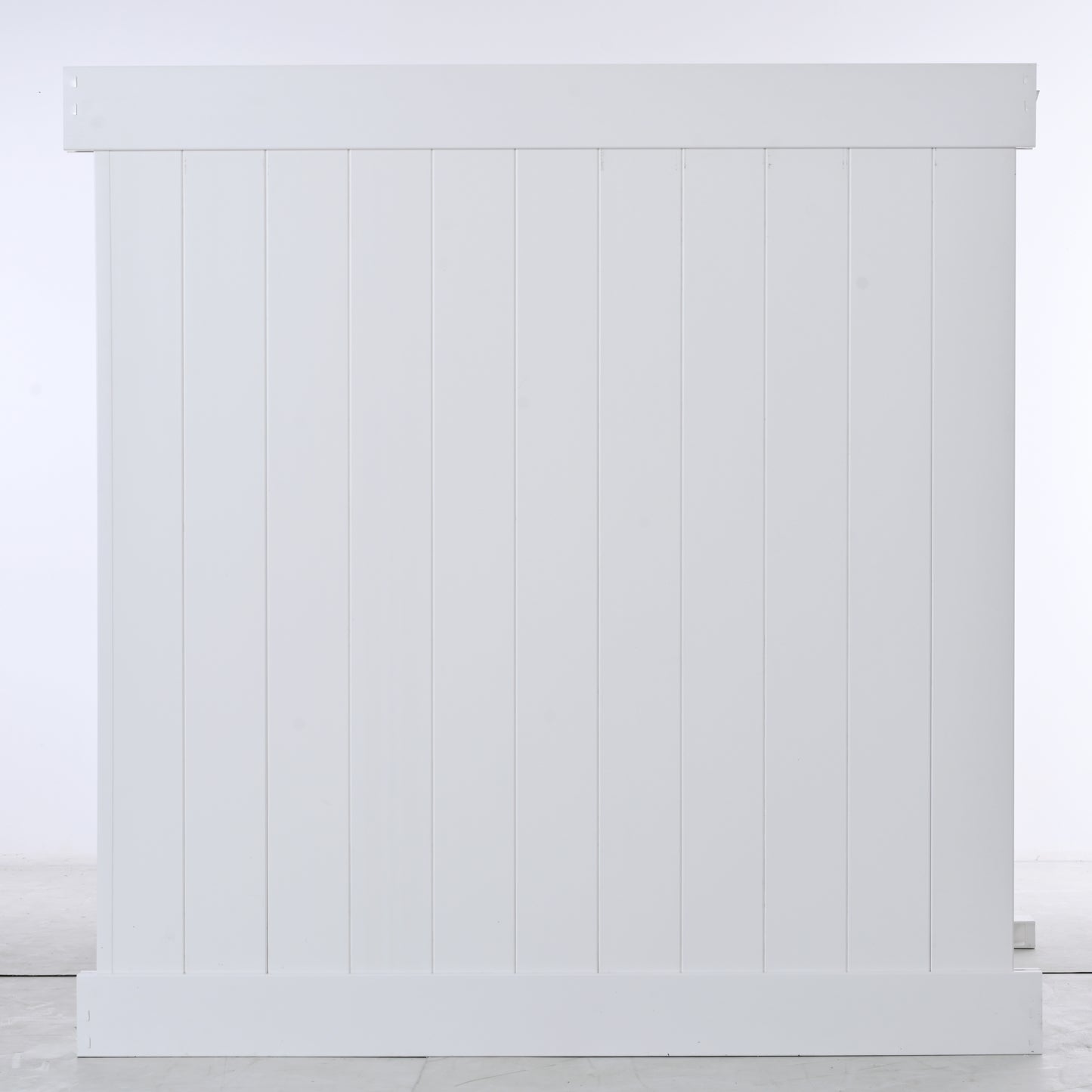 Privacy Fence Panels 6ft.H x 6ft.W WHITE Vinyl Full set of 2 Pcs