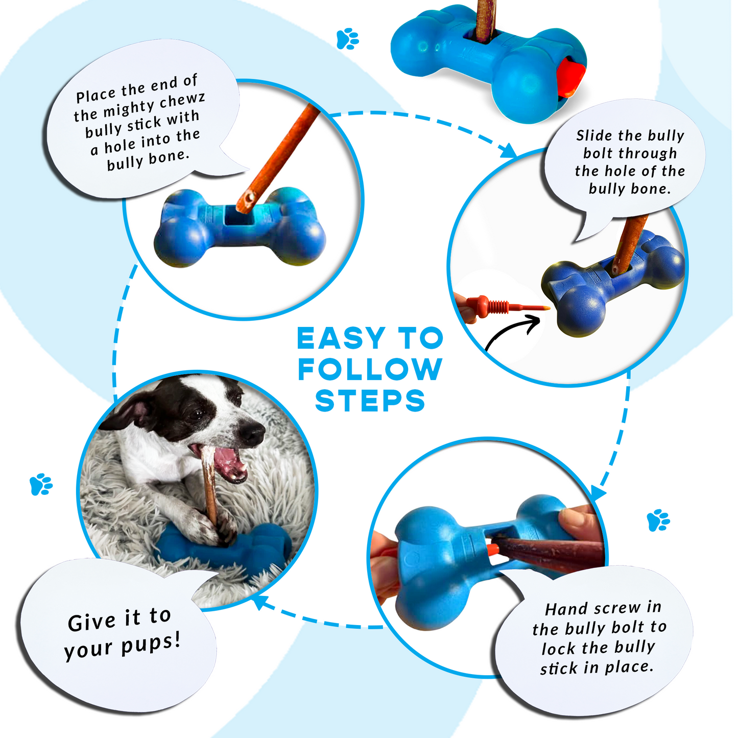 12" Jumbo Bully Sticks - Bully Bone Included-4