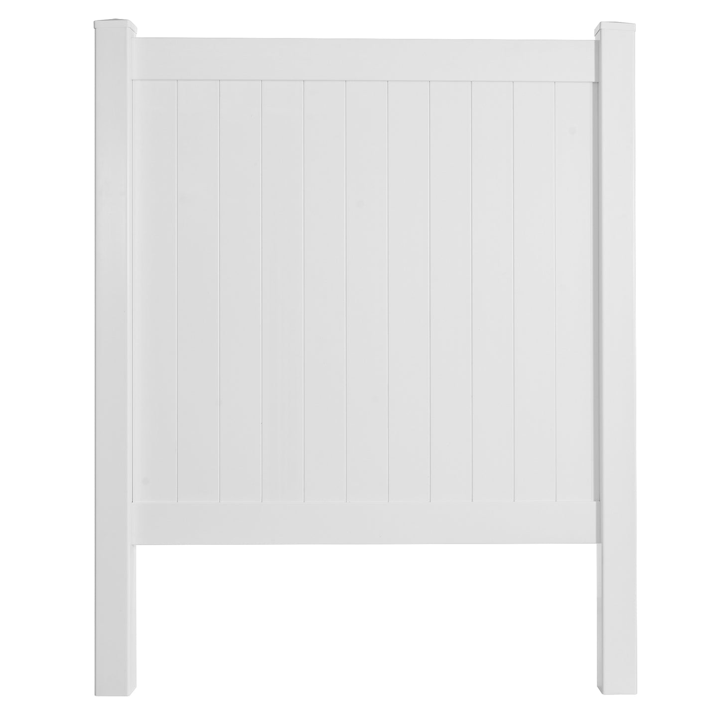 Privacy Fence Panels 6ft.H x 6ft.W WHITE Vinyl Full set of 2 Pcs