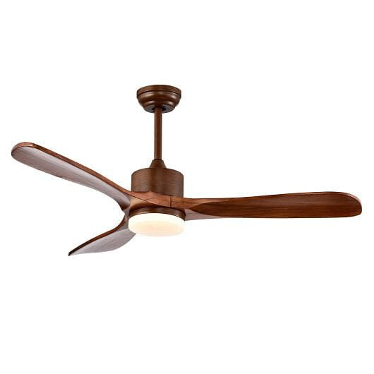 52 Inch Reversible Ceiling Fan with LED Light and Adjustable Temperature-Silver-9