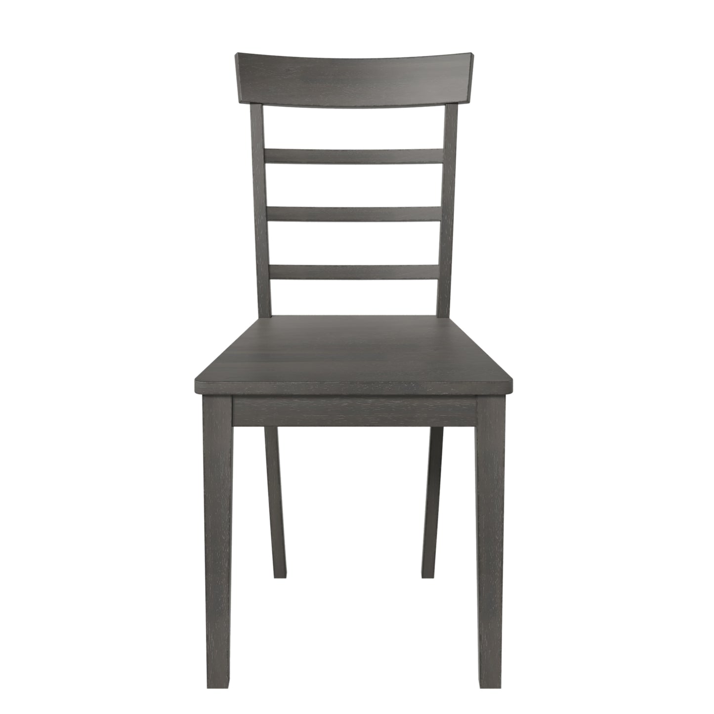 TOPMAX 5-piece square wooden pendant light expandable dining table set with 4 ladder back chairs Gray