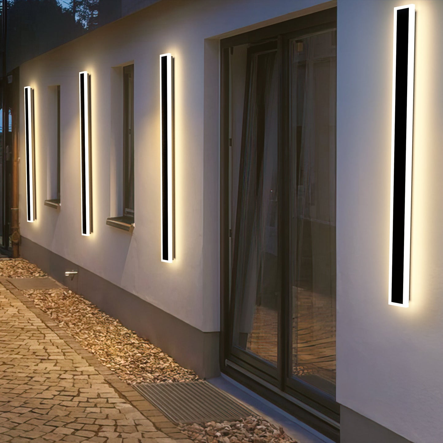 2 Pcs Outdoor Long Wall Light-4
