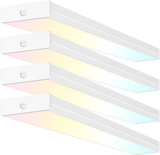 4 Pack 4FT LED Wraparound Light with 3 Wattages/3 Lumens/3 CCT