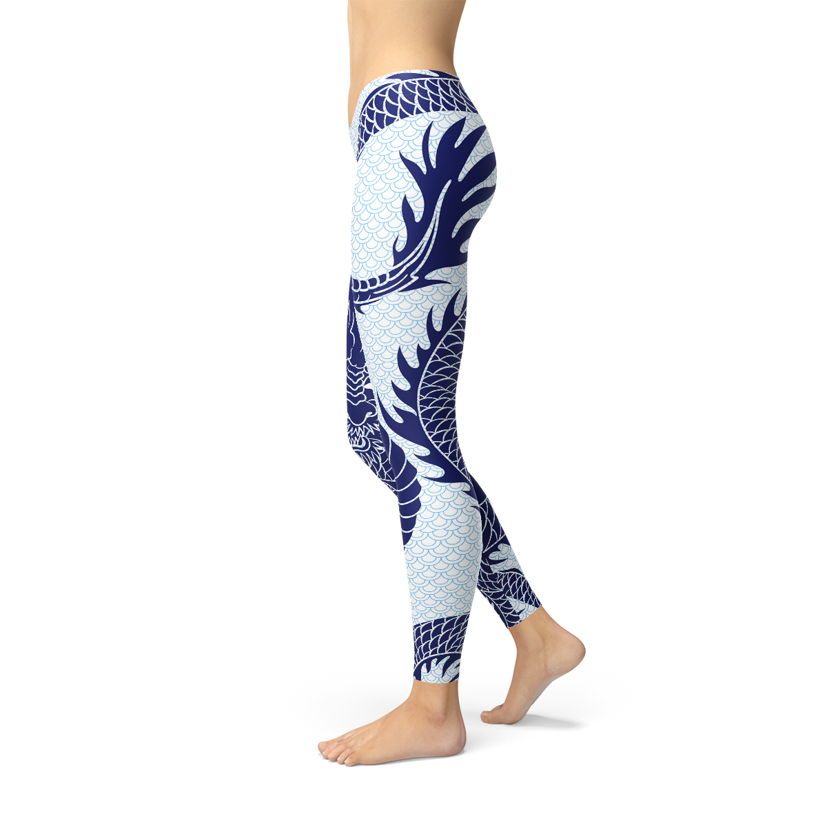 Women Japanese Dragon Leggings