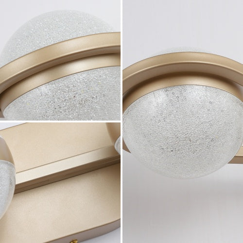 Modern Minimalist Gold Bathroom Vanity Light, 4 Bulb Acrylic Shade, Wall Mounted Decorative Lighting Fixtures For Bathroom Vanity Mirror