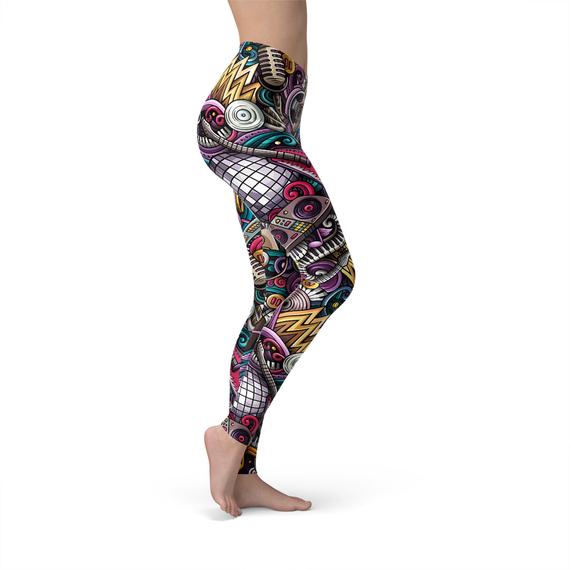 Women Grunge Rock n Roll Leggings