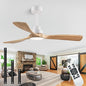 52" Wood Ceiling Fan with Light with Remote Control Ceiling Fan with 3