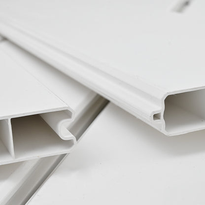 Privacy Fence Panels 6ft.H x 6ft.W WHITE Vinyl Full set of 2 Pcs