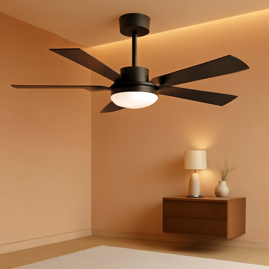 Fifty TwoInch Ceiling Fan With Energy Efficient LED Lighting-0