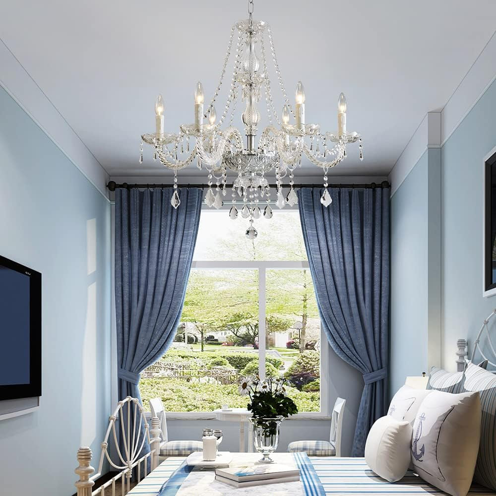 Saint Mossi 6 Light Chandelier Modern K9 Crystal Chandelier Lighting,