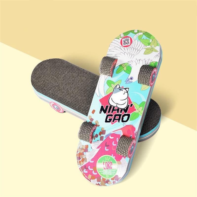 Skateboard Cat Scratching Board - The Ultimate Playtime Haven For Your Feline Friend-4