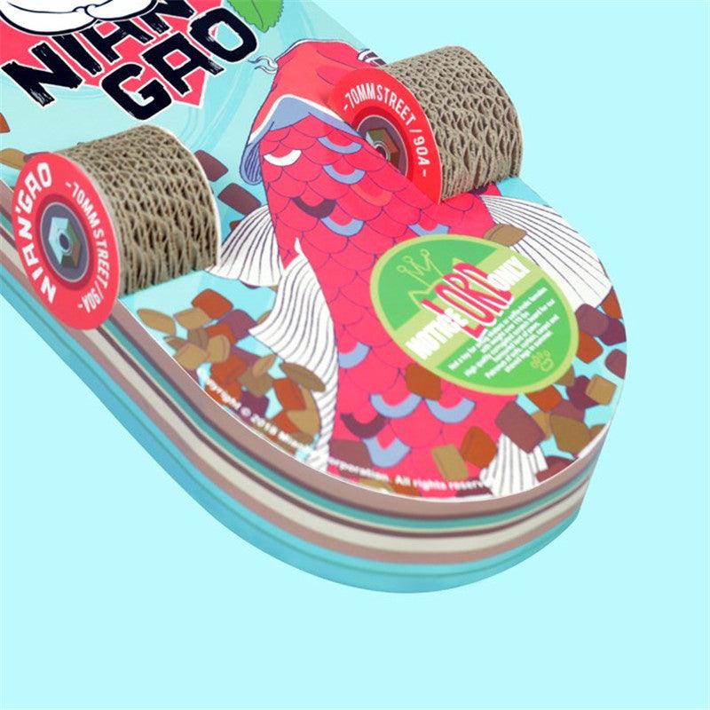 Skateboard Cat Scratching Board - The Ultimate Playtime Haven For Your Feline Friend-3