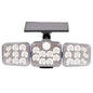 Solar Outdoor Lights 138 LED 3-Head Adjustable 360°Rotating Wide-Angle