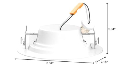 Sunco Recessed Lighting 6 Inch, Retrofit Can Lights, 965LM, 13W (75W Equivalent), Selectable CCT 2700K/3000K/3500K/4000K/5000K, Dimmable, Baffle Trim, Damp Rated UL 4 Pack