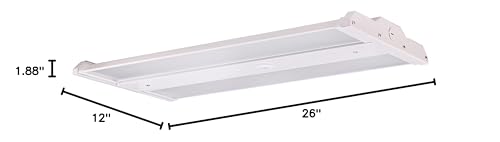 Nuvo 65/641R1 2Ft LED Adjustable Linear High Bay Shop Light, 120-277V, 110W, White