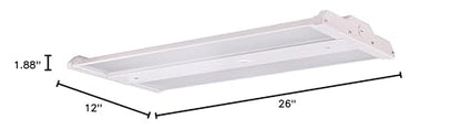 Nuvo 65/641R1 2Ft LED Adjustable Linear High Bay Shop Light, 120-277V, 110W, White