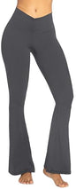 Sunzel Flare Leggings, Crossover Yoga Pants with Tummy Control, High-Waisted and Wide Leg