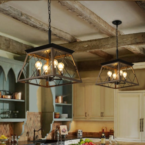 Farmhouse Chandelier 4 Lights Vintage Antique Chandelier Lamps -no Bulbs