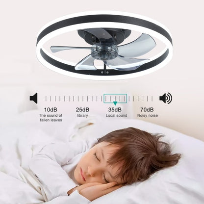 Ceiling Fan With Lighted Dimmable LEDs
