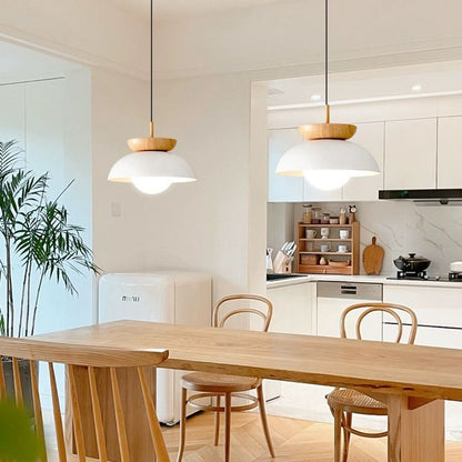 Modern Wabi Sabi Chandelier Japanese Wooden Pendant Light Decorative Indoor Metal Pendant Light