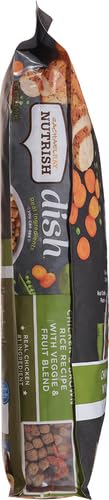 Rachael Ray Nutrish Dish Premium Dry Dog Food, Chicken & Brown Rice Recipe with Veggies & Fruit, 23 Pounds
